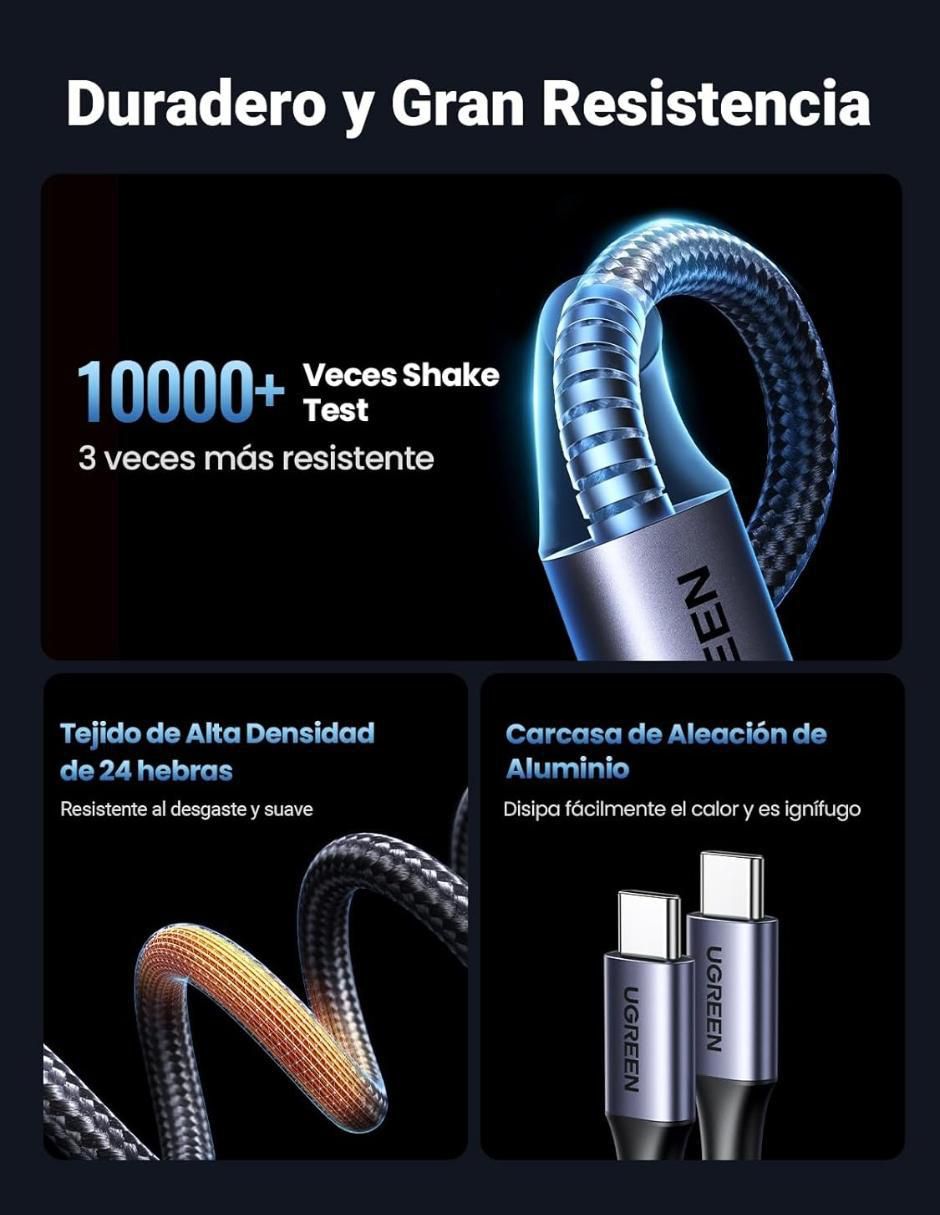 Cable USB C Ugreen de 1.5 m