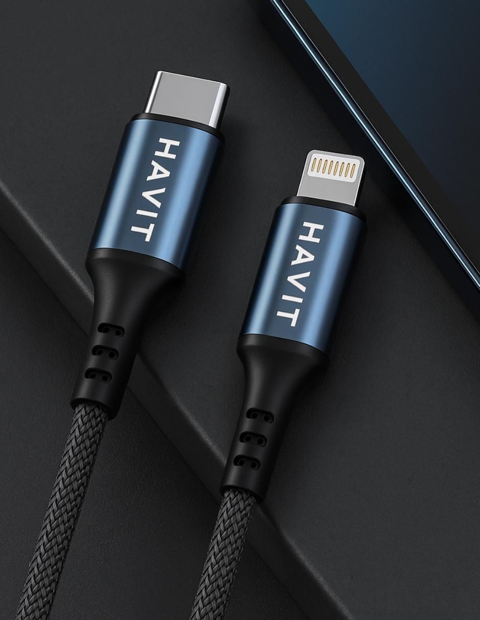 Cable USB C Havit a tipo Lightning de 1 m