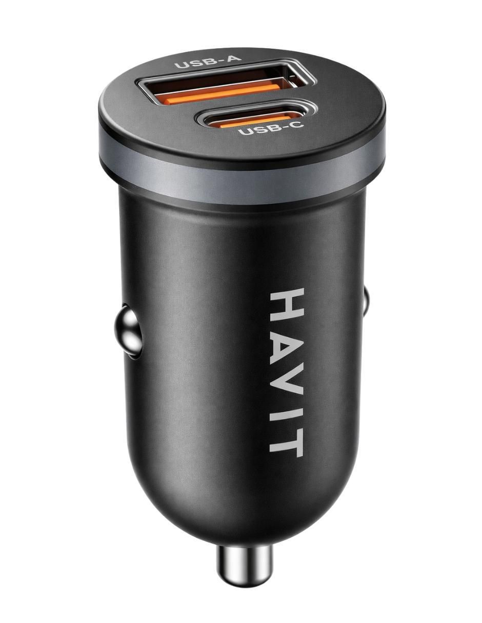 Cargador auto de 30 W USB tipo A + USB tipo C CC2043 Cargador auto de 30 W USB tipo A + USB tipo C CC2043