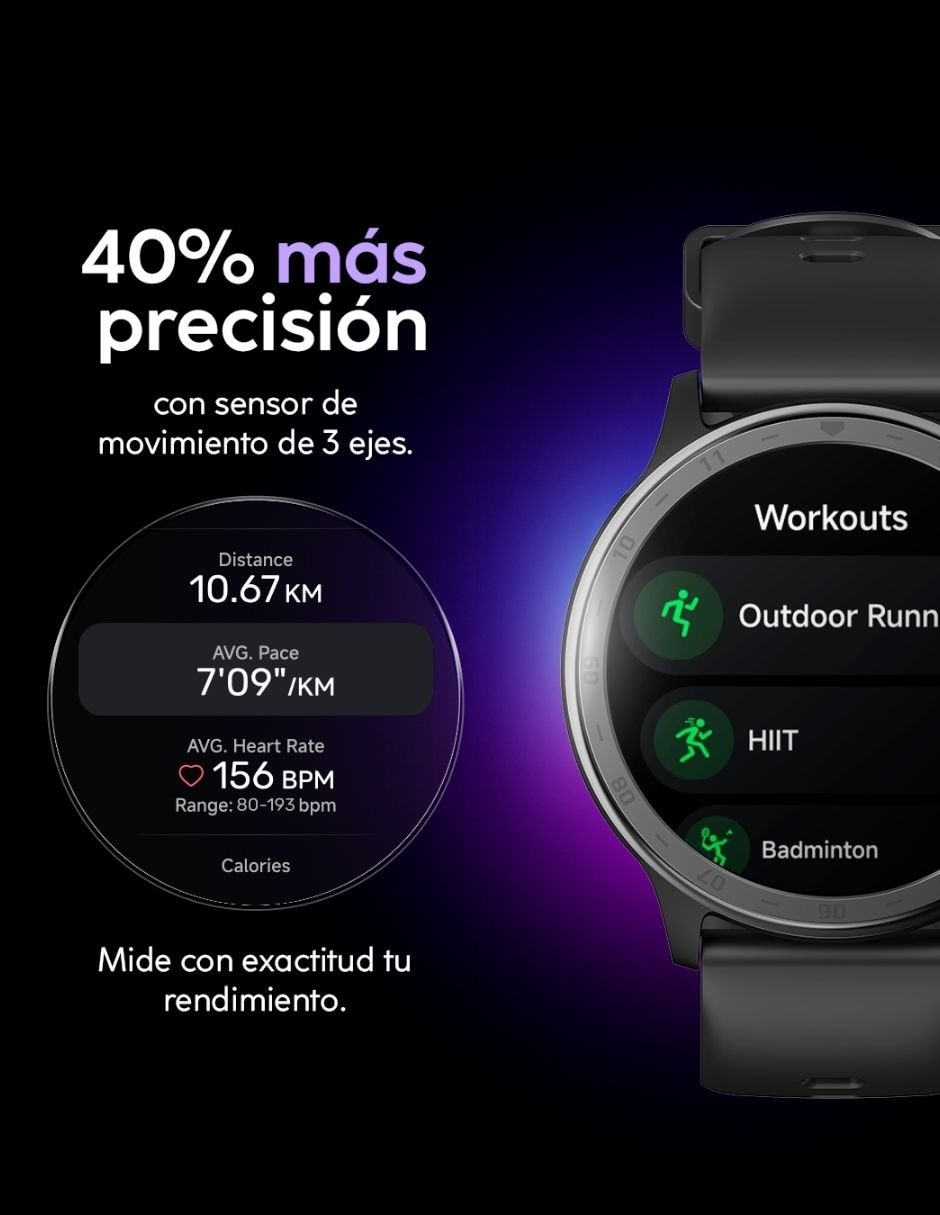 Smartwatch Aura 2 unisex con GPS 6