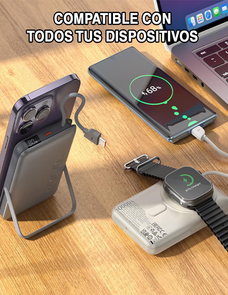 Batería portátil Hoco 10000 mAh Q43 Clever Dual negro