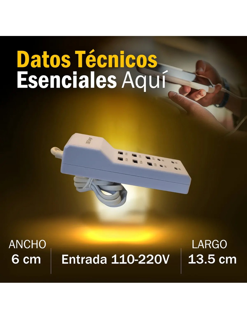 Cargador pared USB + USB tipo C 50 W 2