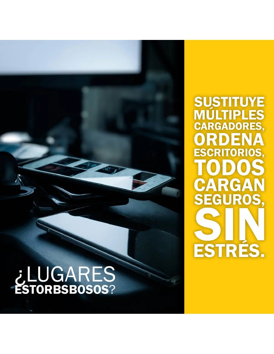 Cargador pared USB + USB tipo C 50 W 7