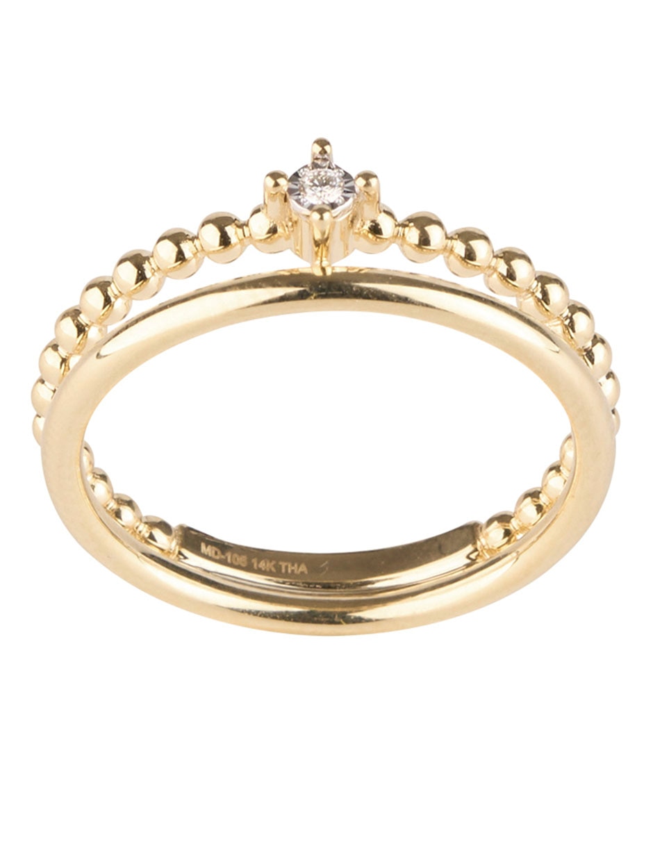 Anillo 14 k de oro 4