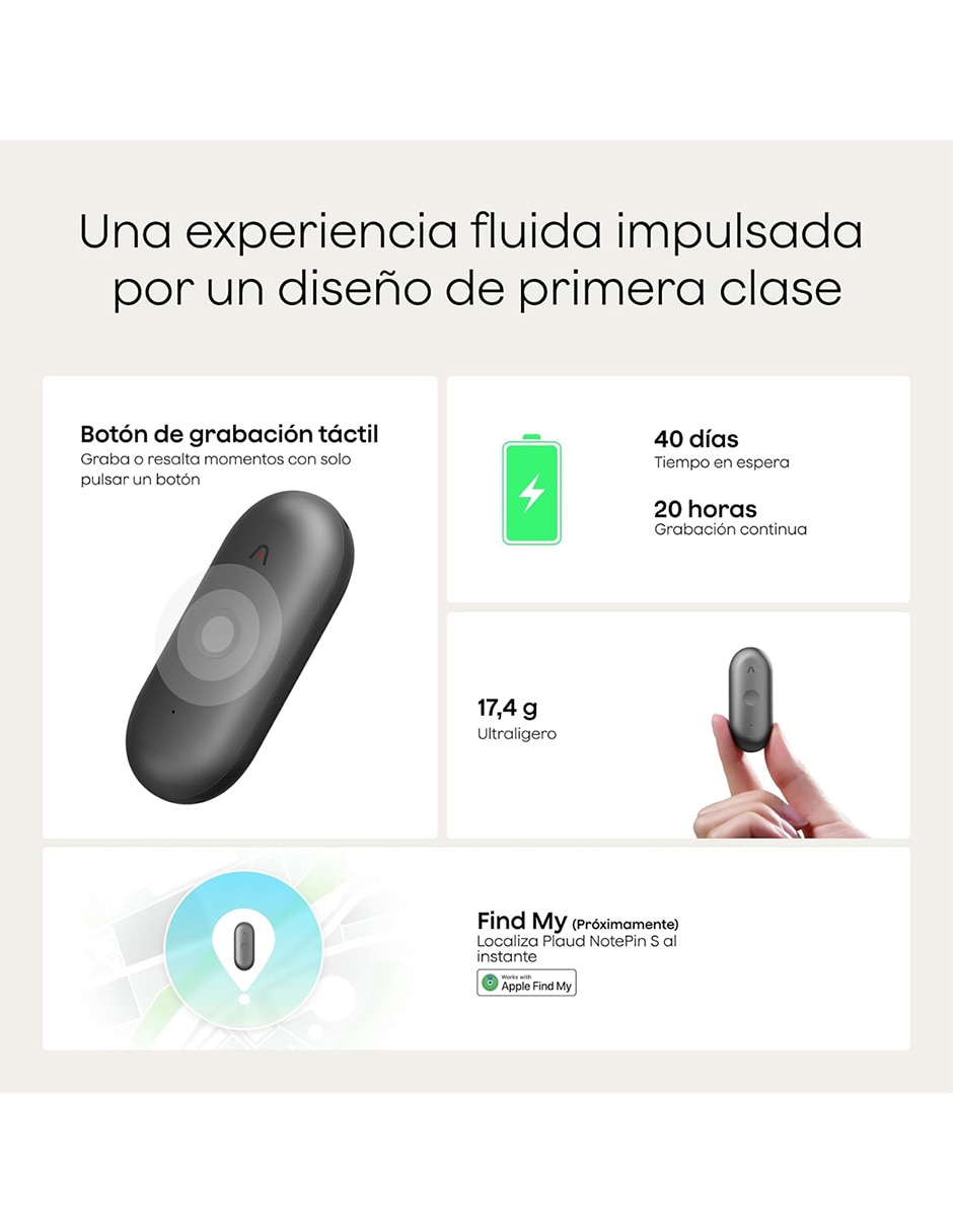 Grabadora de voz Plaud de 64 GB