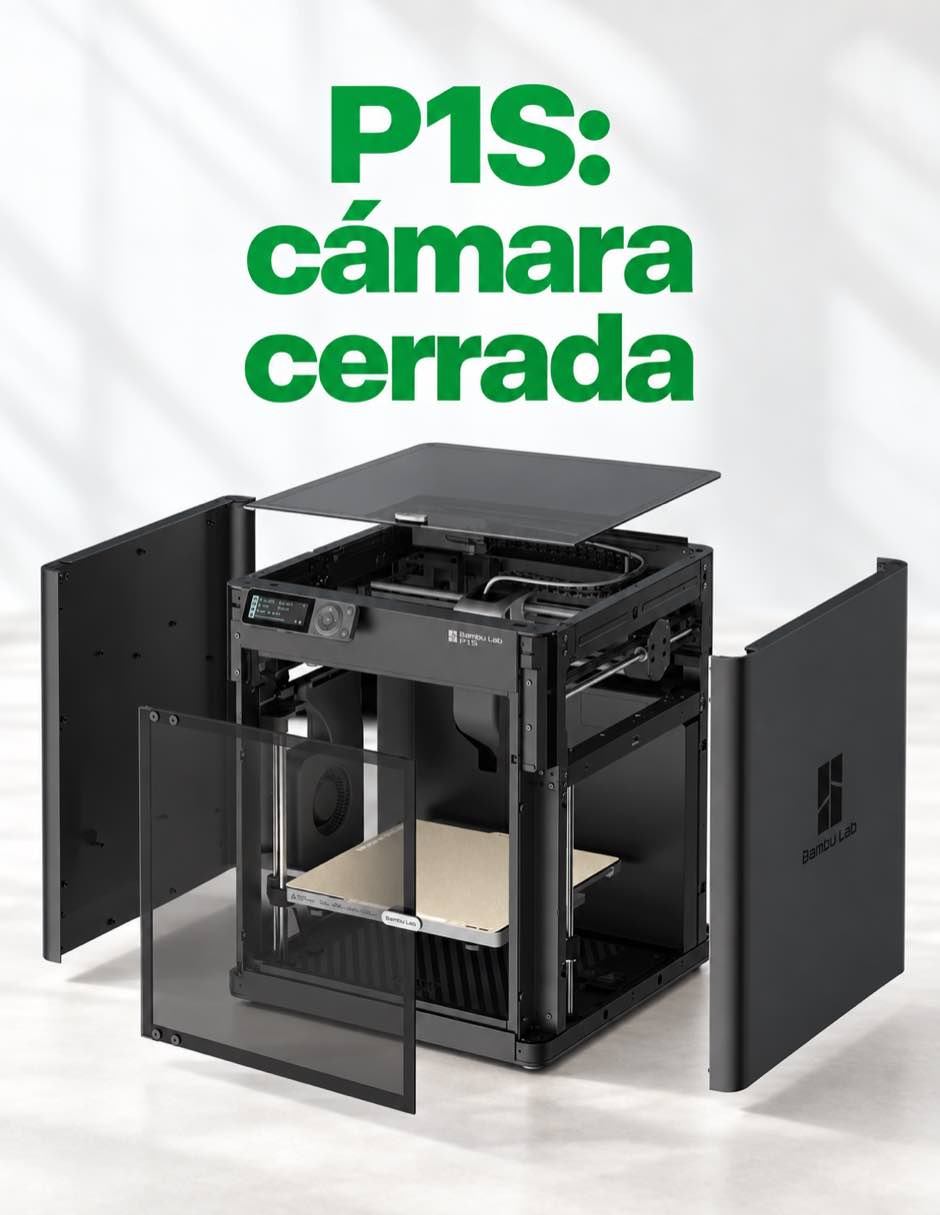 Impresora 3d P1S COMBO Alámbrica 5