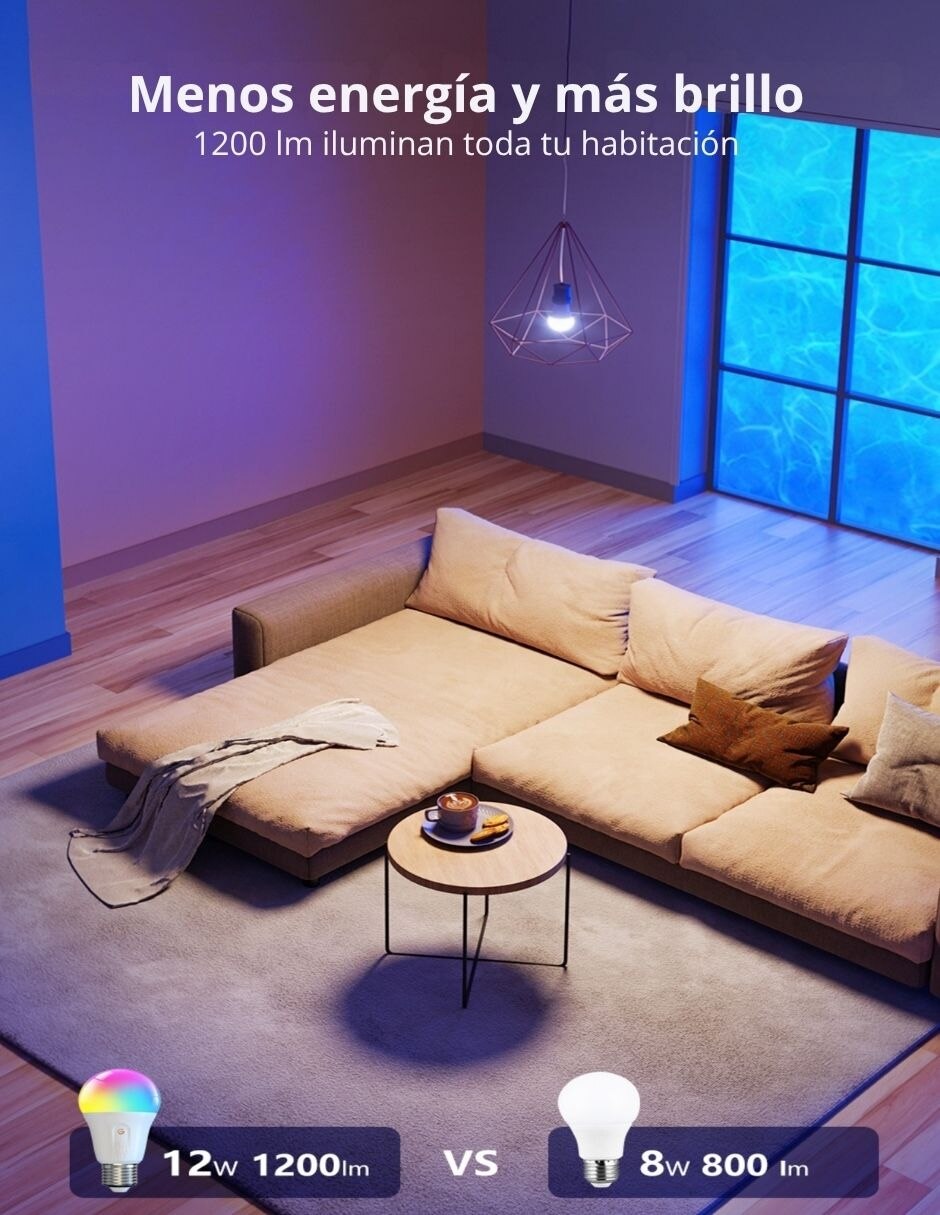 Foco led 12 w de consumo 85 w de iluminación 1200 lúmenes 8