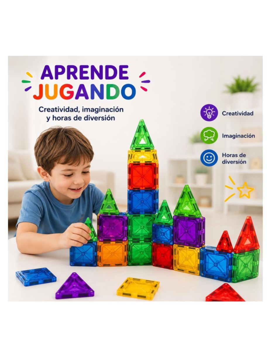 Juguete interactivo calmito bloques magnéticos para construcción 5