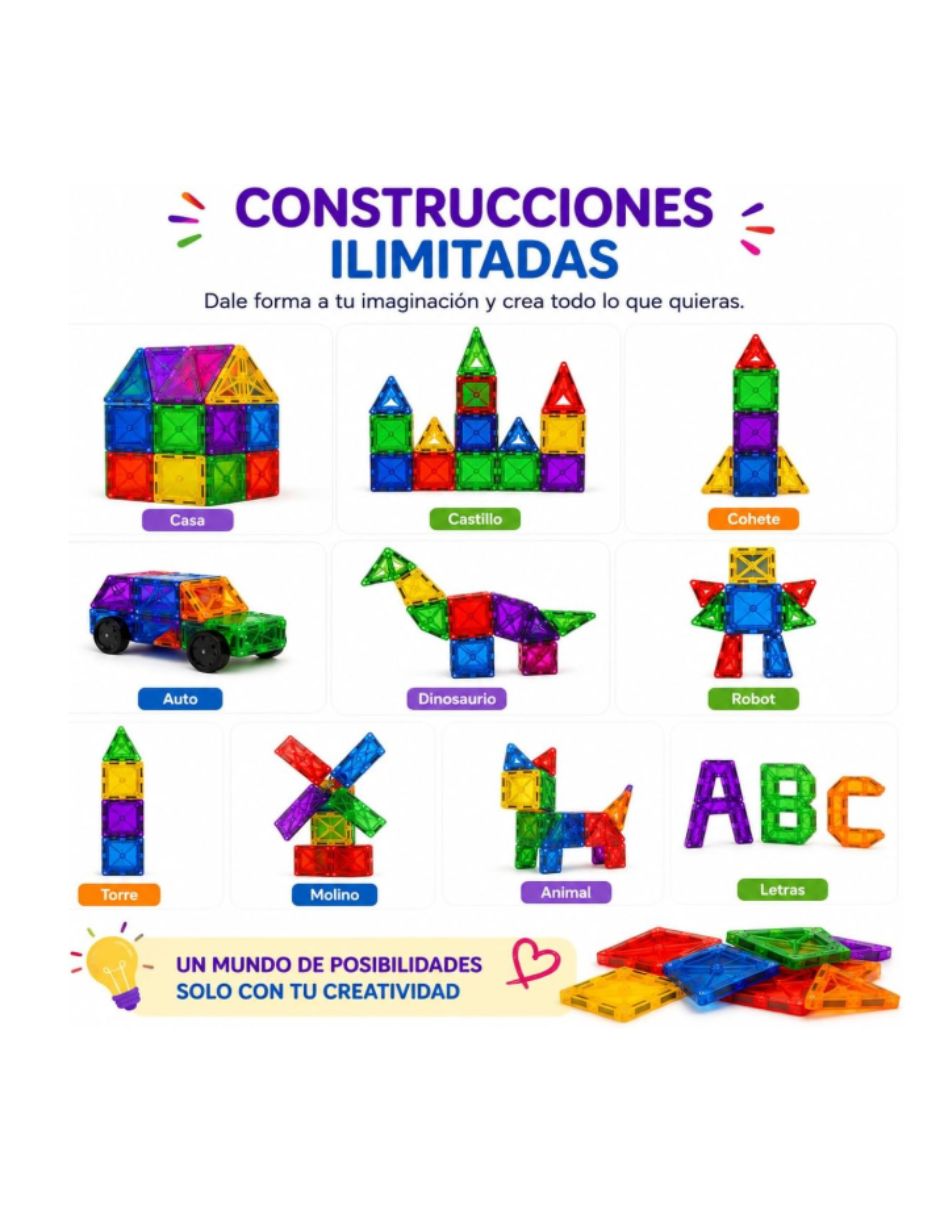 Juguete interactivo calmito bloques magnéticos para construcción