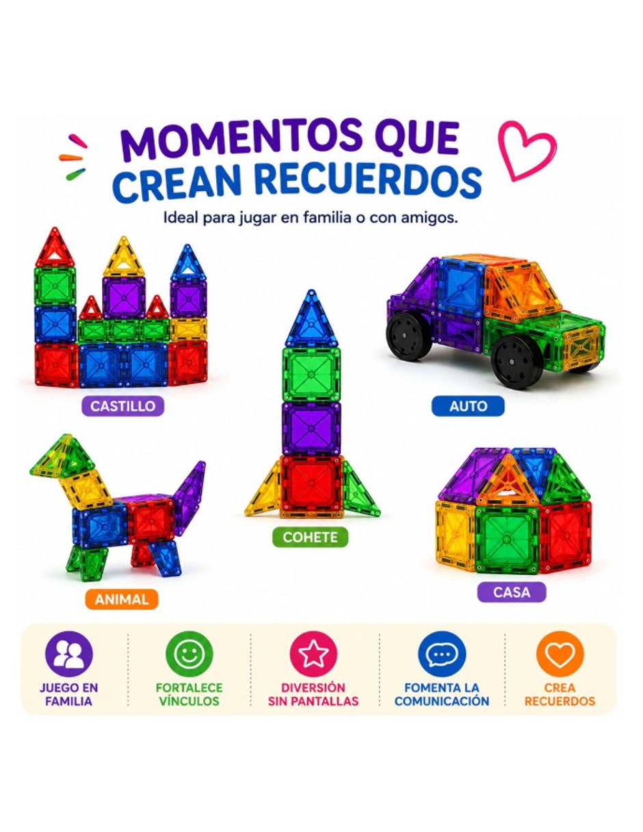 Juguete interactivo calmito bloques magnéticos para construcción