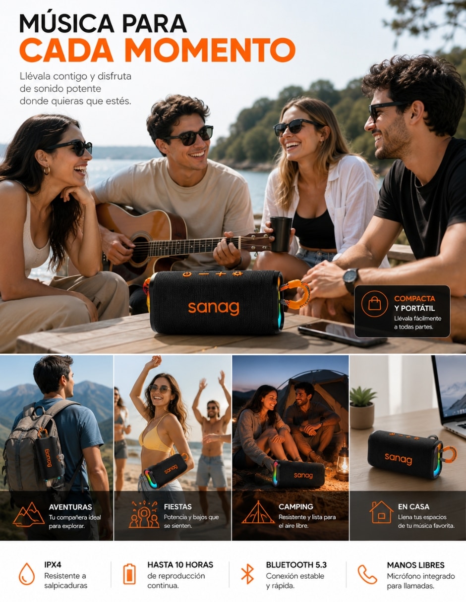 Kit Smartwatch R6 Pro con audífonos EG22 y bocina sanag M15 Gps integrado 7