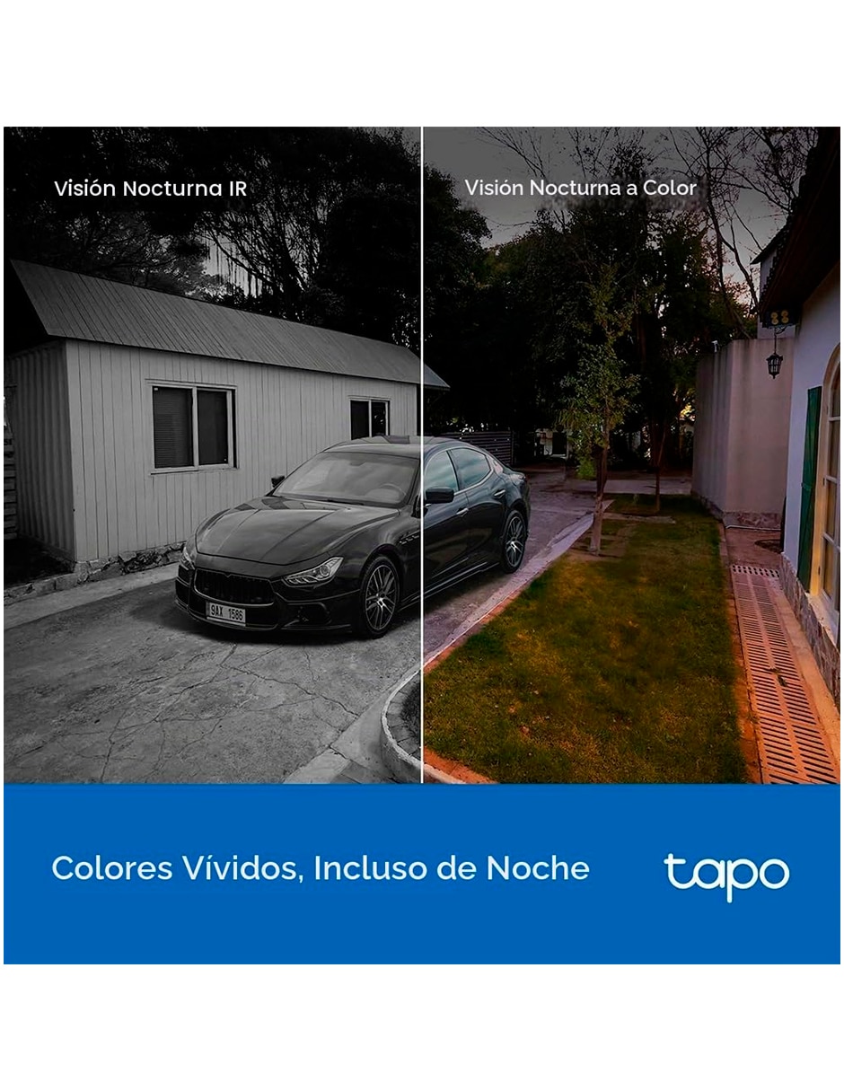 Cámara solar de seguridad modelo C610 KIT inalámbrica 2K 360° con capacidad de grabar para exterior