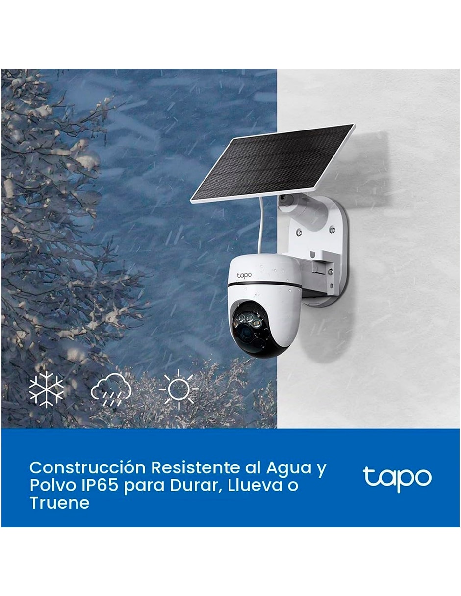 Cámara solar de seguridad modelo C610 KIT inalámbrica 2K 360° con capacidad de grabar para exterior 5
